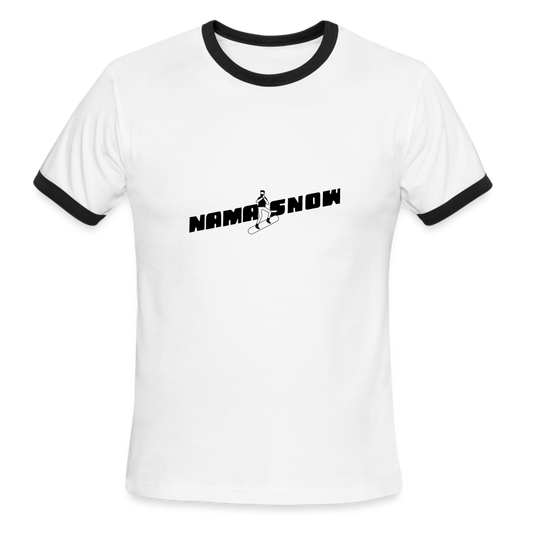 Men's Ringer T-Shirt - white/black