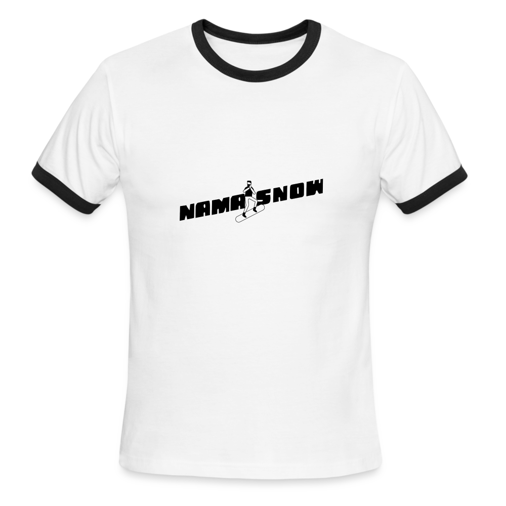 Men's Ringer T-Shirt - white/black