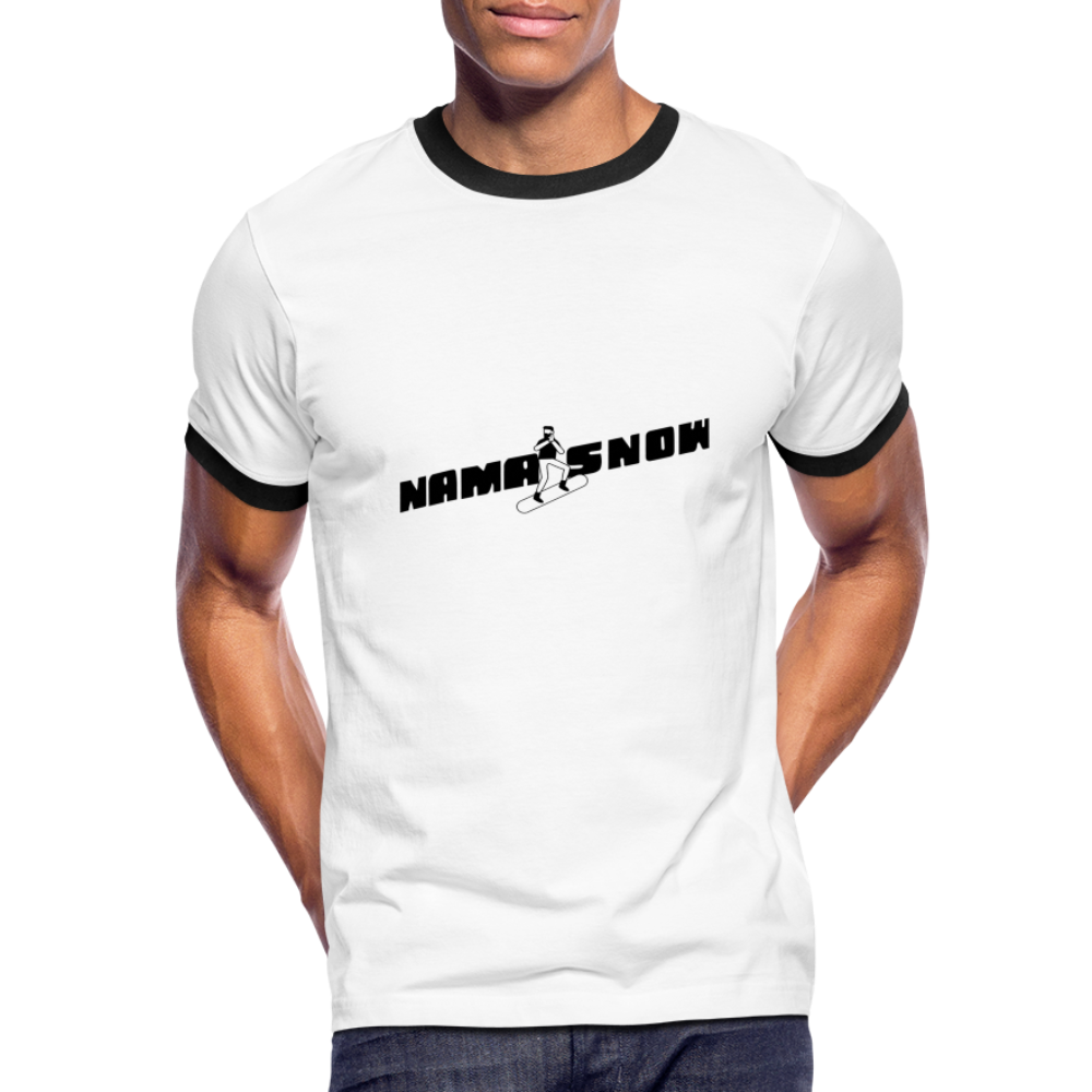 Men's Ringer T-Shirt - white/black