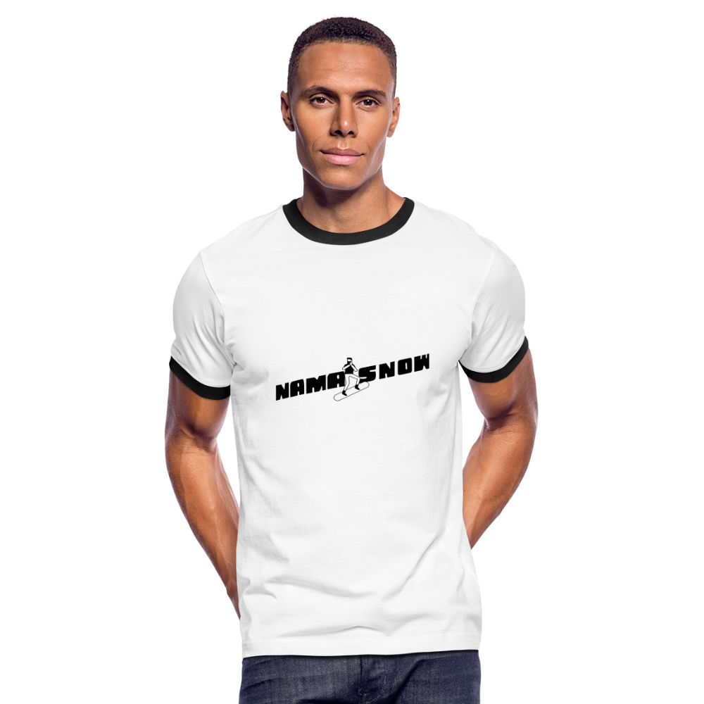 Men's Ringer T-Shirt - white/black